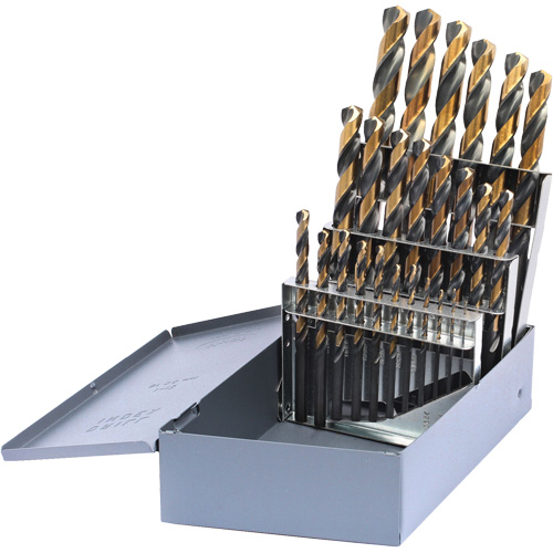 Drillco&reg; Metric Jobber Length Drill Bit Set, 25 Pieces, High Speed Steel M & M Nord Ouest Inc