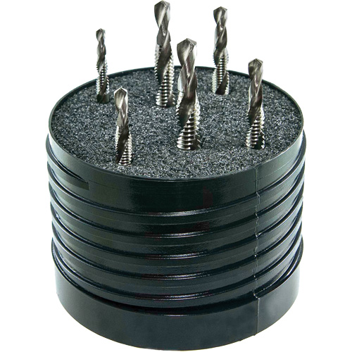 Drillco&reg; Combined Tap & Drill Set, 6 Pieces, High Speed Steel M & M Nord Ouest Inc