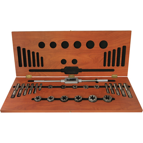 Jeu de tarauds et fili&egrave;res rondes ajustables Drillco, 63 Morcea M & M Nord Ouest Inc