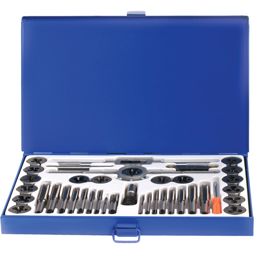 Drillco&reg; Fractional Tap & Die Set, 40 Pieces M & M Nord Ouest Inc