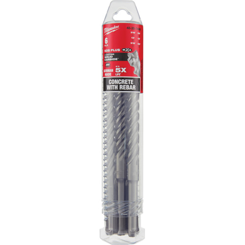 MX4 4-Cutter Rotary Hammer Drill Bit Kit, 6 Pieces, Carbide M & M Nord Ouest Inc