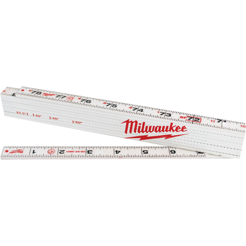 Folding Rule, 78" L, Composite, 1/16" Graduations M & M Nord Ouest Inc