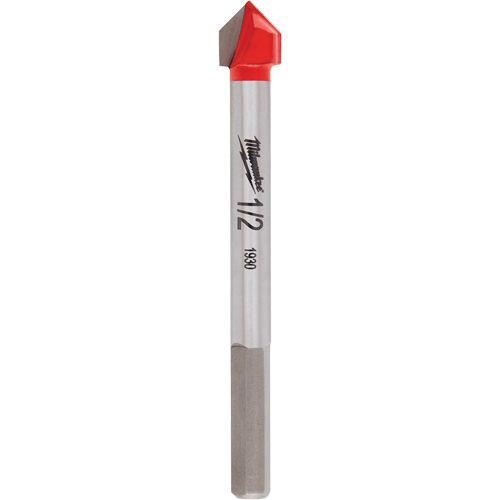 Glass & Tile Bit, 1/2", Carbide M & M Nord Ouest Inc