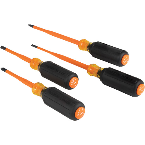 Slim-Tip Insulated Screwdriver Set, 1000 V, 4 Pcs M & M Nord Ouest Inc