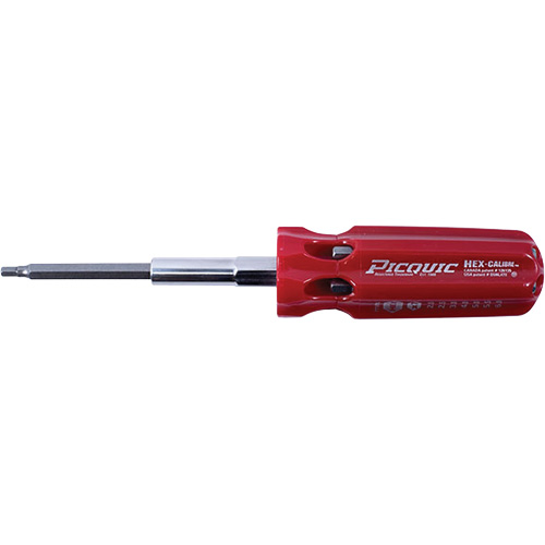Hex-Calibre Metric Multi-Bit Screwdriver, Plastic Handle M & M Nord Ouest Inc