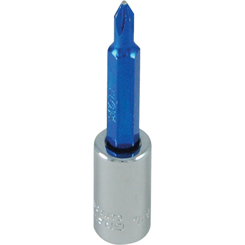 Blue Tip Screwdriver Bit, Phillips, #1, 1/4" Drive M & M Nord Ouest Inc