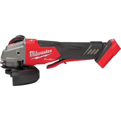 Meuleuse &agrave; frein &agrave; vitesse variable avec interrupteur &agrave; glissi&egrave;re non verrouillable M18 Fuel, 18 V, Mandrin 5"/4-1/2", Lithium-ion M & M Nord Ouest Inc