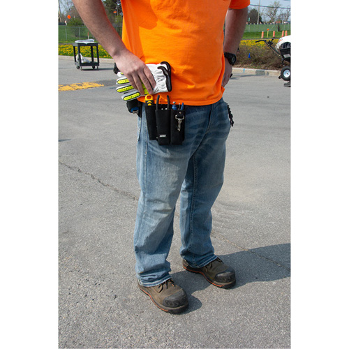 Lineman's Tool Pouch, Multiple Tool Holder, Leather, 3 Pockets M & M Nord Ouest Inc