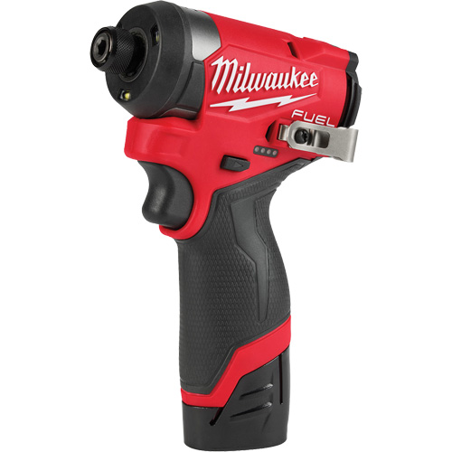 M12 Fuel Hex Impact Driver Kit, 1/4", 1500 in-lbs Max. Torque, 12 V, Lithium-Ion M & M Nord Ouest Inc