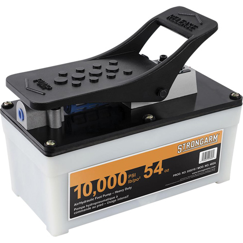 402A Pompe pneumatique/hydraulique &agrave; pied pour usage intensif M & M Nord Ouest Inc