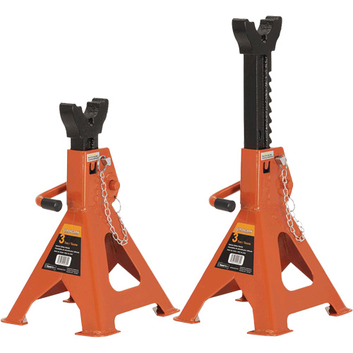 853B Jack Stands, Locking Handle/Ratchet, 3 Ton(s) Capacity, 11" - 16" H M & M Nord Ouest Inc