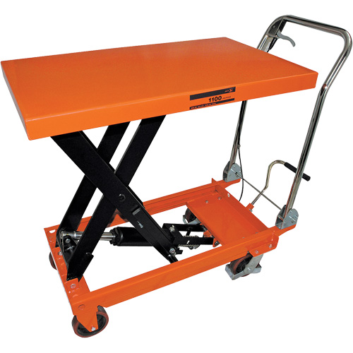 SLC-1100 SLC Series Hydraulic Scissor Lift Cart, 39" L x 21" W, 1100 lbs. Cap. M & M Nord Ouest Inc