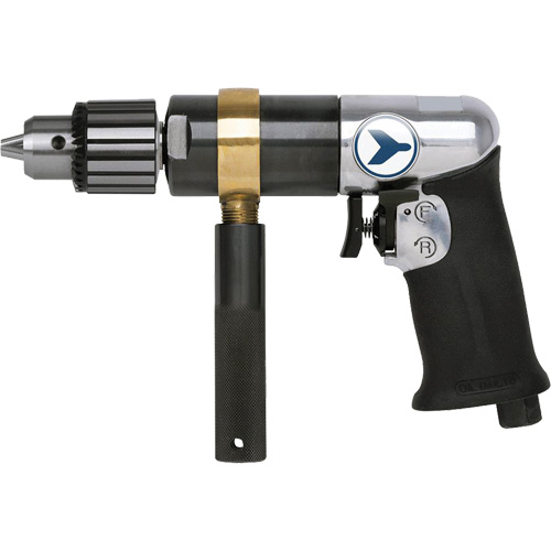 AD12VSRK Perceuse pneumatique &agrave; vitesse variable, 6 pi³/min, 1/4" NPT, 82 dBA, 1/2" mandrin, Avec cl&eacute; M & M Nord Ouest Inc