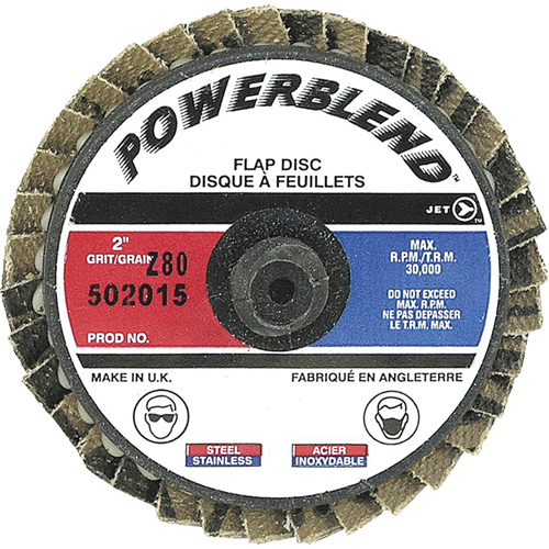 Disque &agrave; feuillets PowerBlend Roll-On, 2" x Type R, Grain Z80 M & M Nord Ouest Inc