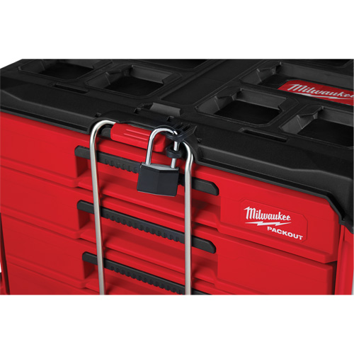 PackOut 4-Drawer Tool Box, 16-3/10" x 22-1/5" x 14-3/10", Red M & M Nord Ouest Inc