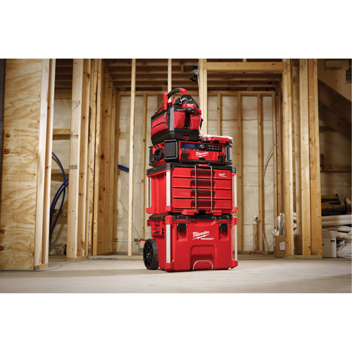 PackOut 4-Drawer Tool Box, 16-3/10" x 22-1/5" x 14-3/10", Red M & M Nord Ouest Inc