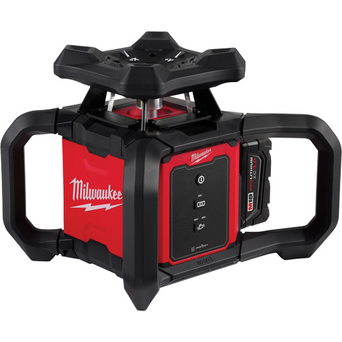 M18 Red Exterior Rotary Laser Level Kit with Receiver, 2000' (609.6 m) M & M Nord Ouest Inc