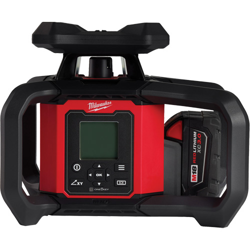 Ensemble de niveau au laser rotatif ext&eacute;rieur rouge &agrave; double pente M18 avec r&eacute;cepteur & t&eacute;l&eacute;commande, 4000' (1219,2 m) M & M Nord Ouest Inc