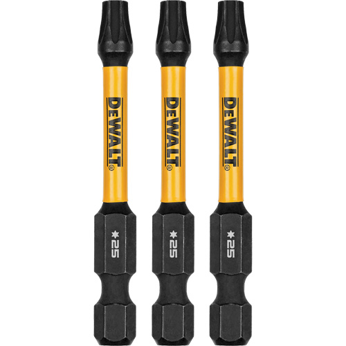 Forets pour tournevis &agrave; chocs FLEXTORQ 3 mcx, Torx, T-25, Prise 1/4" M & M Nord Ouest Inc