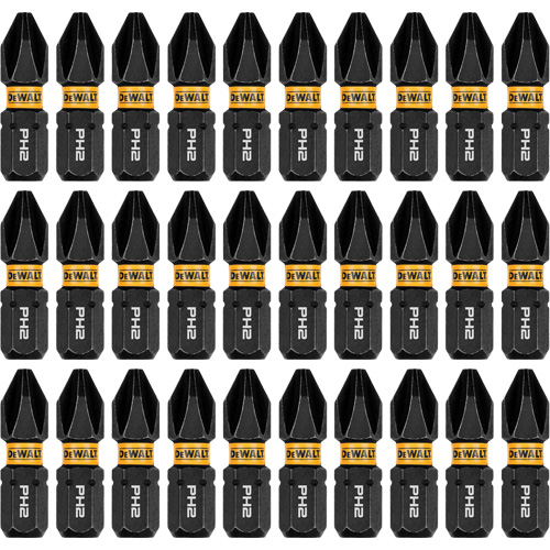 Jeu de forets &agrave; chocs FLEXTORQ 30 mcx, Phillips, #2, Prise 1/4" M & M Nord Ouest Inc