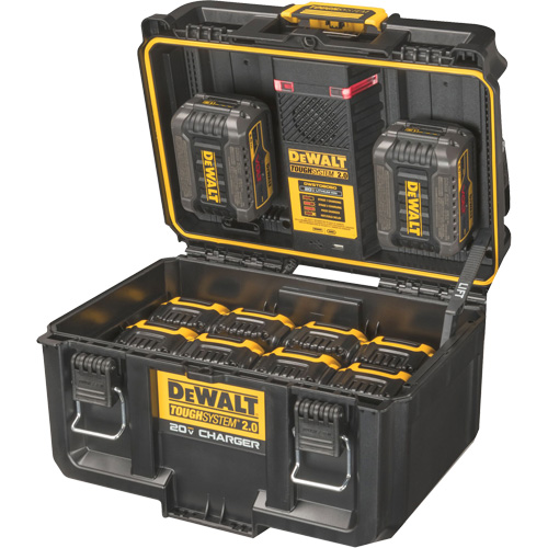 ToughSystem&reg; 2.0 20V Dual Port Charger, 14" x 15" x 9", Black/Yellow M & M Nord Ouest Inc