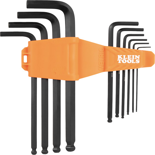 L-Style Long Ball-End Hex Key Set, 10 Pcs., Metric M & M Nord Ouest Inc