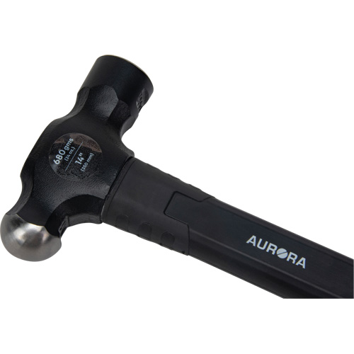 Marteau &agrave; panne ronde, Poids de la t&ecirc;te 24 oz, Face Ordinaire, Prise Fibre de verre M & M Nord Ouest Inc