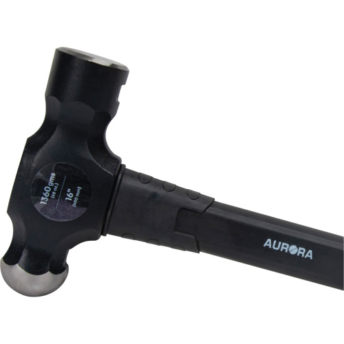 Marteau &agrave; panne ronde, Poids de la t&ecirc;te 48 oz, Face Ordinaire, Prise Fibre de verre M & M Nord Ouest Inc