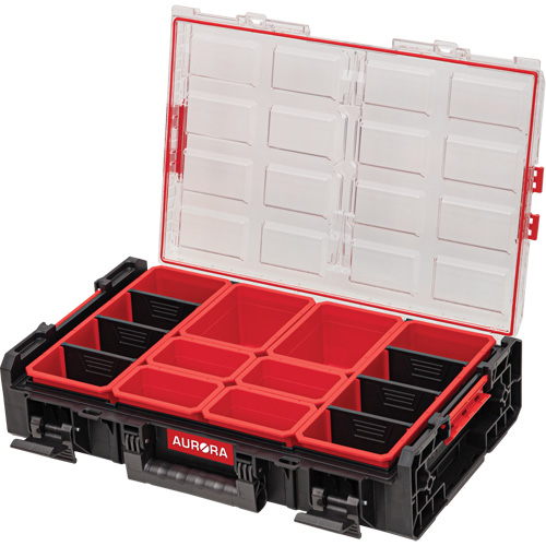 Organisateur 2 fois tr&egrave;s-grand avec bacs Arx, 23" x 15-1/5" x 6-4/5", Noir M & M Nord Ouest Inc