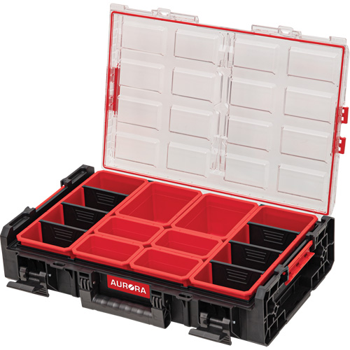 Organisateur tr&egrave;s-grand avec bacs courts Arx, 23" x 15-1/5" x 5", Noir M & M Nord Ouest Inc