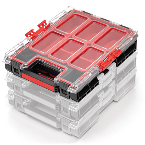 Organisateur moyen avec bacs Arx, 10-3/10" x 14-3/10" x 3", Noir M & M Nord Ouest Inc