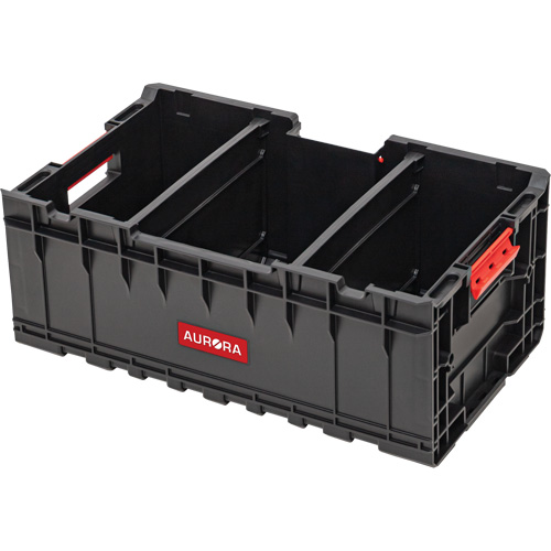 Caisse &agrave; outils avec s&eacute;parateurs Arx, 22-7/10" x 14-1/10" x 9-3/10", Noir M & M Nord Ouest Inc