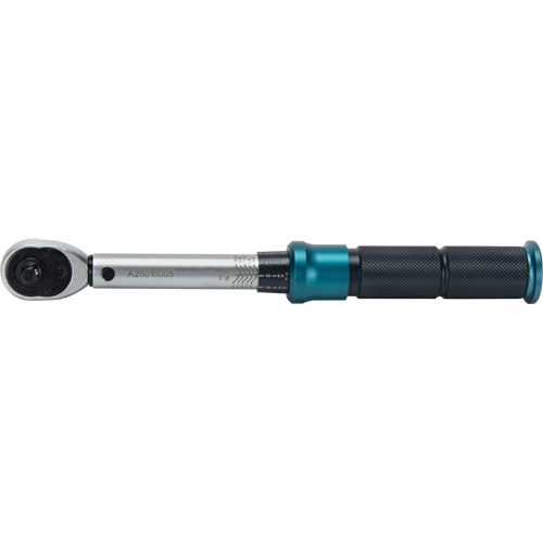 72-Tooth Torque Wrench, Click, 1/4" Square Drive, 20 - 200 in-lbs. M & M Nord Ouest Inc