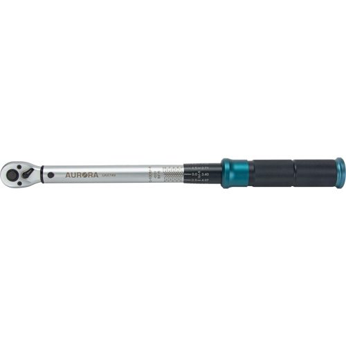 72-Tooth Torque Wrench, Click, 3/8" Square Drive, 10 - 100 ft-lbs. M & M Nord Ouest Inc