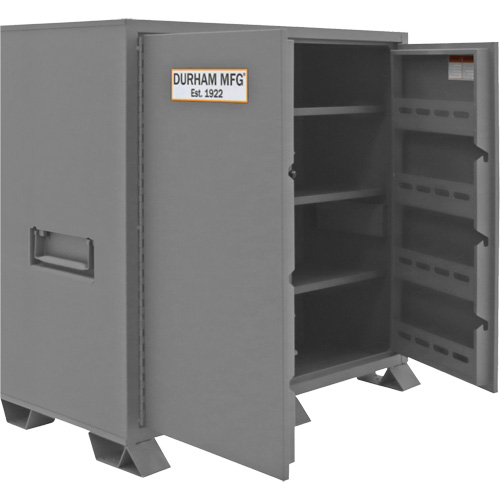 Jobsite Storage Cabinet, Steel, 59 Cubic Feet, Grey M & M Nord Ouest Inc