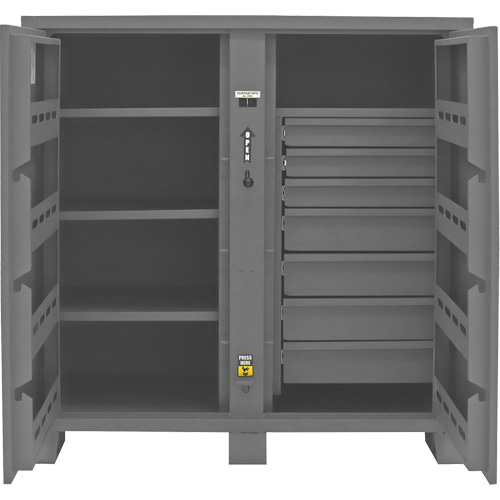 Jobsite Storage Cabinet, Steel, 59 Cubic Feet, Grey M & M Nord Ouest Inc