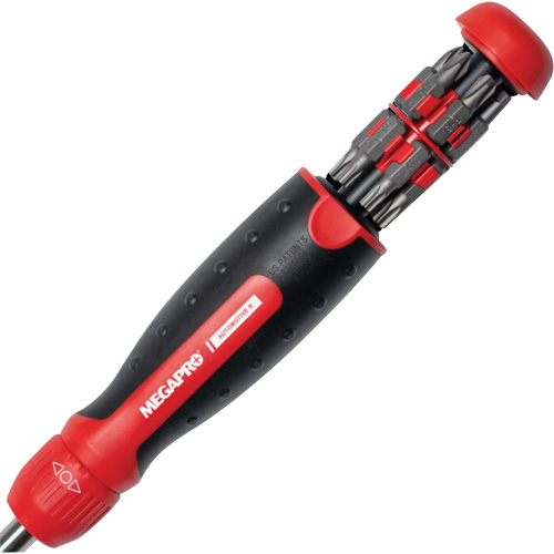 13-in-1 Automotive Ratcheting Multi-Bit Screwdriver, Cushion Grip Handle M & M Nord Ouest Inc