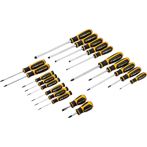 Phillips&reg;, Slotted, Torx&reg; Dual Material Screwdriver Set, 20 Pcs. M & M Nord Ouest Inc