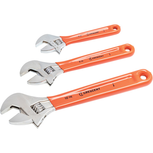 Cushion Grip Wrench Set, Adjustable, 3 Pieces M & M Nord Ouest Inc