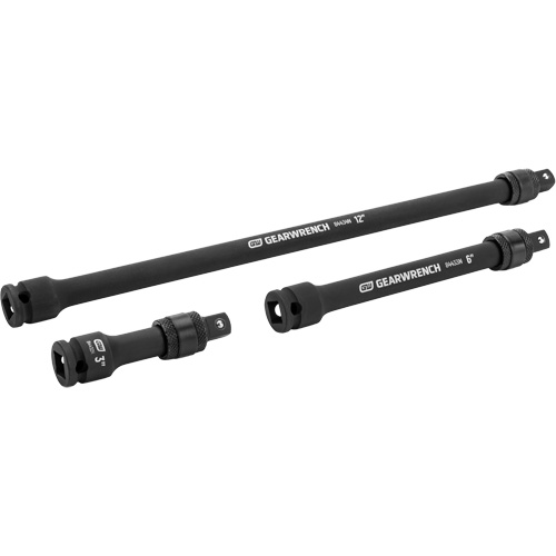3-Piece Impact Locking Extension Set, 3/8" Drive, Manganese Phosphate Finish, 3 Pcs M & M Nord Ouest Inc