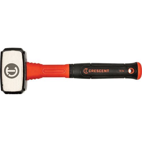 Drilling Hammer, 3 lbs., Fibreglass Handle, 4" L M & M Nord Ouest Inc