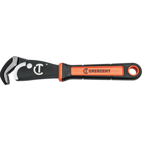 Self-Adjusting Dual Material Pipe Wrench, 1-1/2" Jaw Capacity, 12" Long, Black Oxide Finish, Cushion Handle M & M Nord Ouest Inc