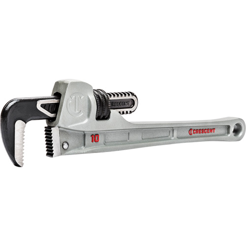 Slim Jaw Pipe Wrench, 1-9/10" Jaw Capacity, 10" Long, Powder Coated Finish, None Handle M & M Nord Ouest Inc