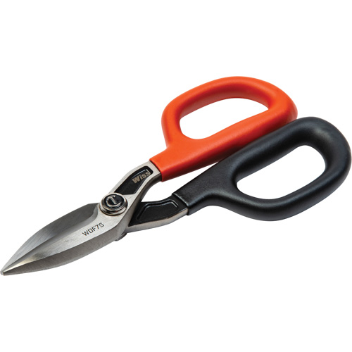 Cisaille de ferblantier droite, Longueur de coupe de 1-31/50", Coupe Droit M & M Nord Ouest Inc