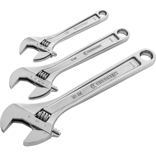 Wrench Set, Adjustable, 3 Pieces, Imperial and Metric M & M Nord Ouest Inc