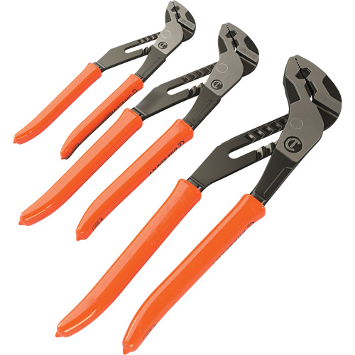 Z2 K9 Straight Jaw Dipped Handle Tongue & Groove Plier Set, 3 Pieces M & M Nord Ouest Inc