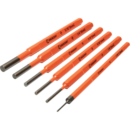 Pin Punch Set, 6 Pieces M & M Nord Ouest Inc