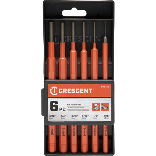 Pin Punch Set, 6 Pieces M & M Nord Ouest Inc
