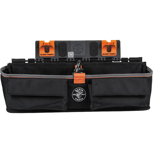Module pour grande poche avec crochet en S Bucket Work Centre, Nylon, 3 pochettes, Noir/Orange M & M Nord Ouest Inc