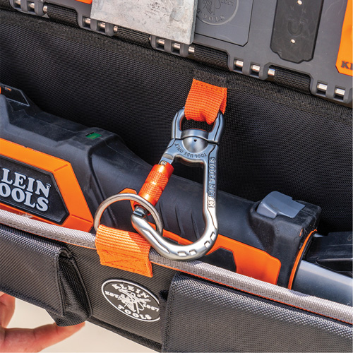 Module pour grande poche avec crochet en S Bucket Work Centre, Nylon, 3 pochettes, Noir/Orange M & M Nord Ouest Inc